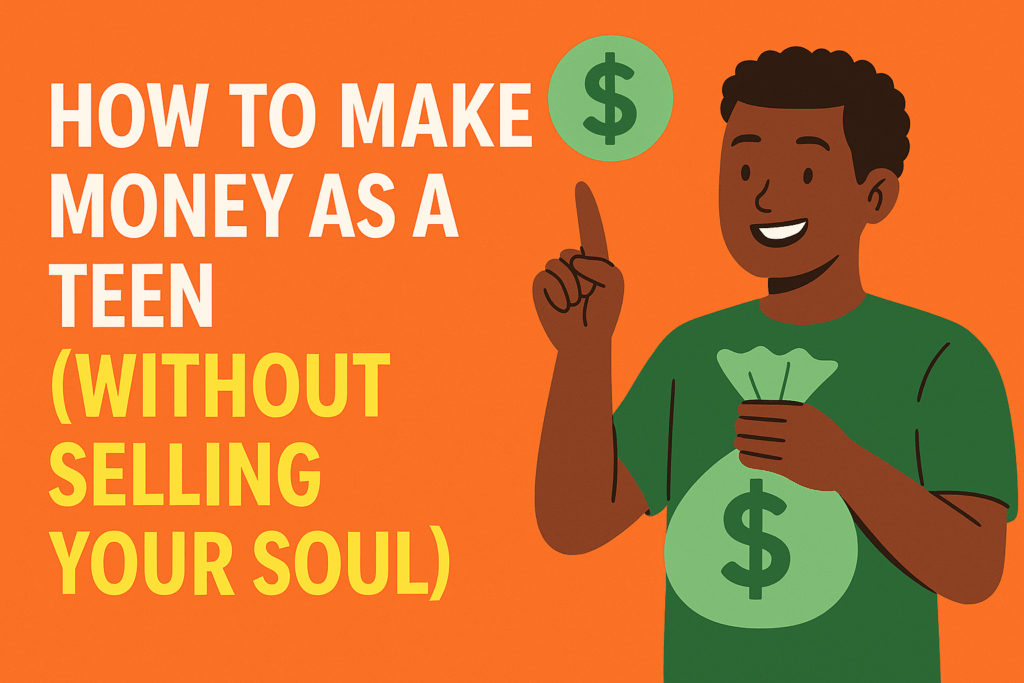 How to Make Money as a Teen Guide Teenage Girl Smiling Holding Up Cash